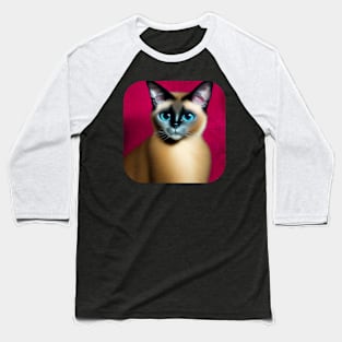 Siamese cat Baseball T-Shirt